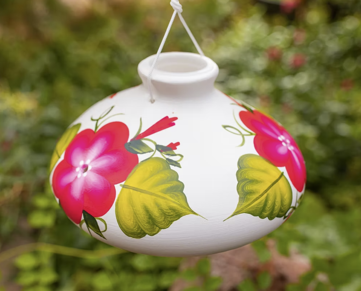 Lone Wolf Large Hummingbird Feeder - Red Posy