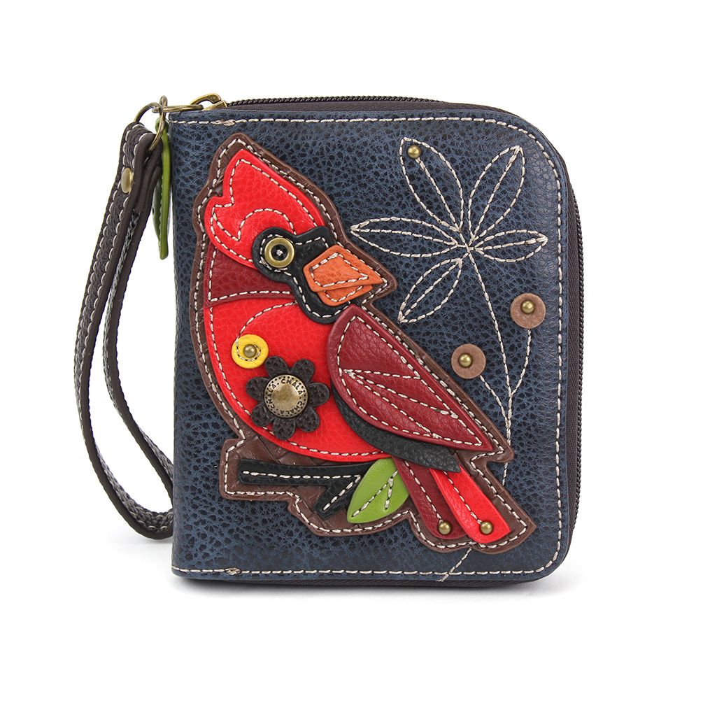 Chala Zip Around Wallet - Cardinal (Navy)