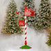 42" Tall Standing Christmas Mailbox w/ Hanging Sign and Cardinal