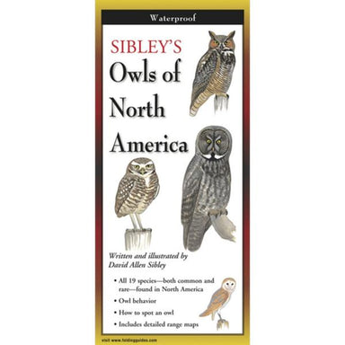 Sibley's Owls of North America Folding Guide