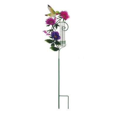 Hummingbird Flower Rain Gauge