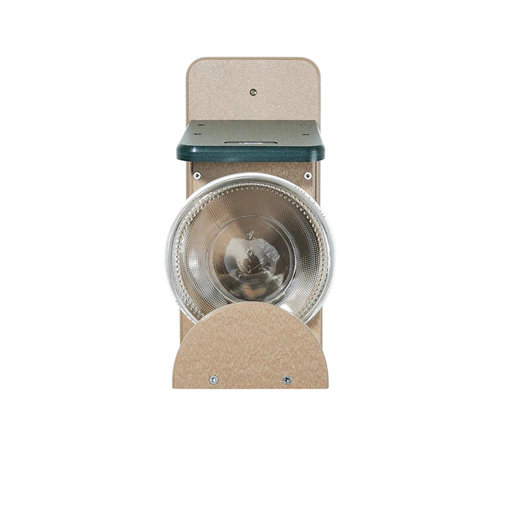 Recycled Plastic Squirrel in Jar Feeder - Tan/Green