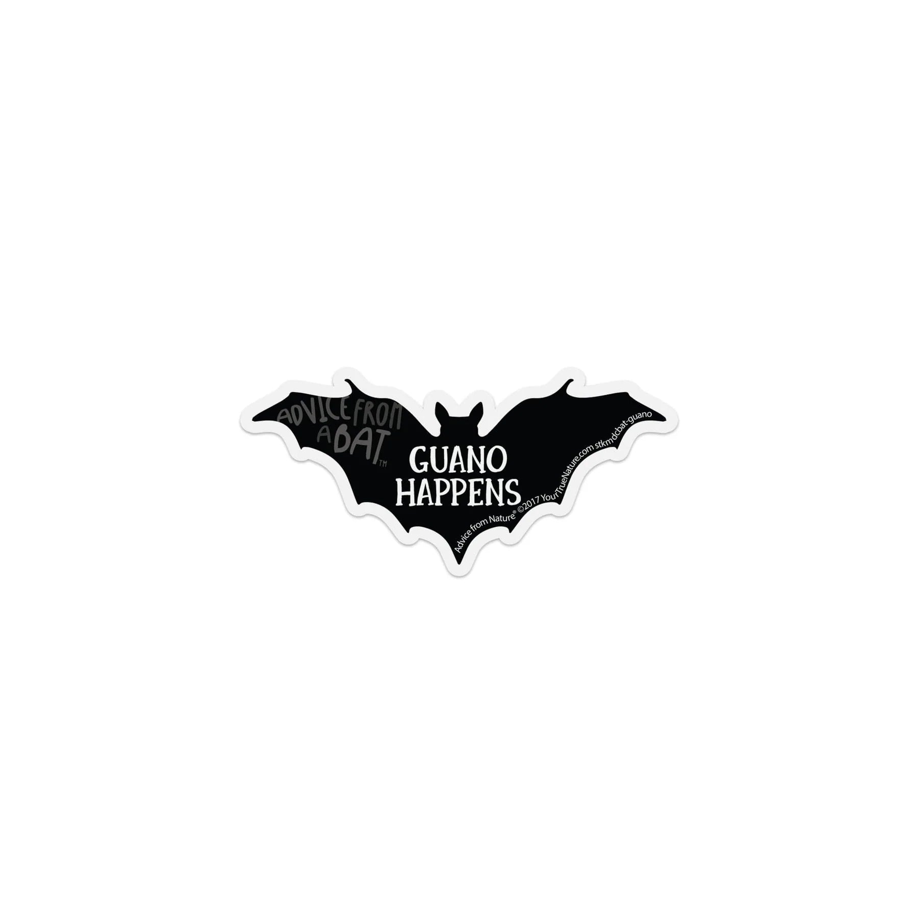 Advice for Life Mini Die Cut Sticker - Bat