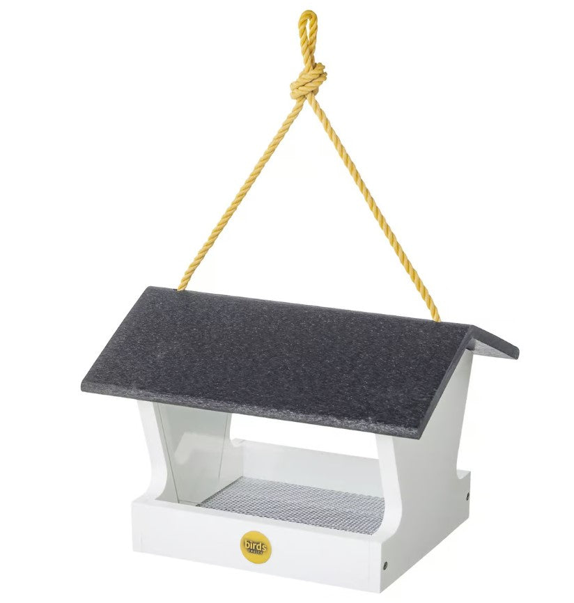 Modern Farmhouse Medium Hopper Feeder in Black and White