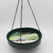 Erva Hanging Bird Bath - Green w/ 14" Green Insert