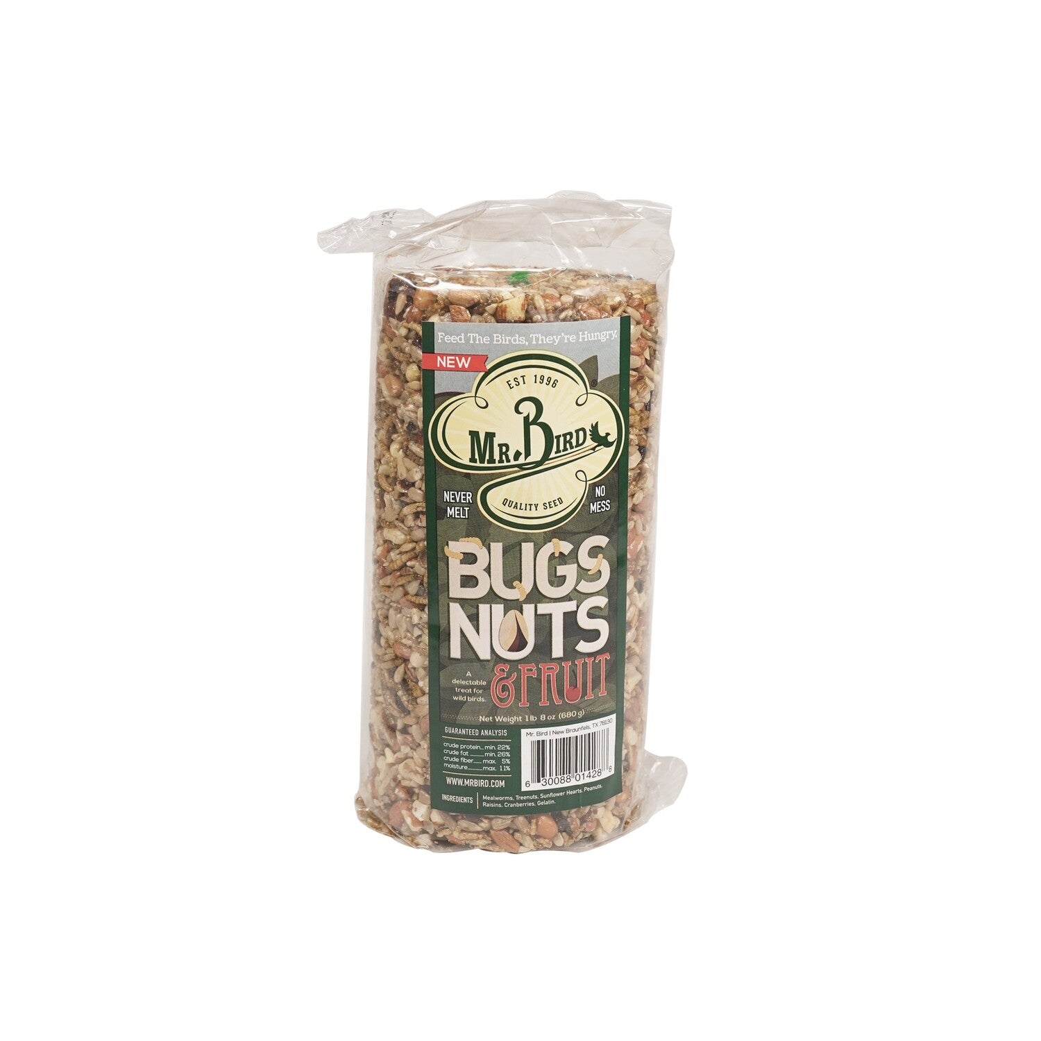 Bugs, Nuts & Fruit Seed Cakes - Small Cylinder