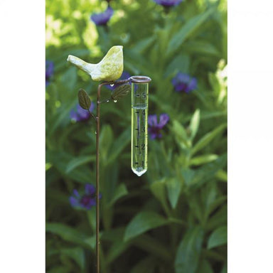 Ceramic Yellow Bird Rain Gauge