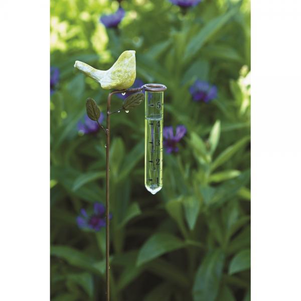 Ceramic Yellow Bird Rain Gauge