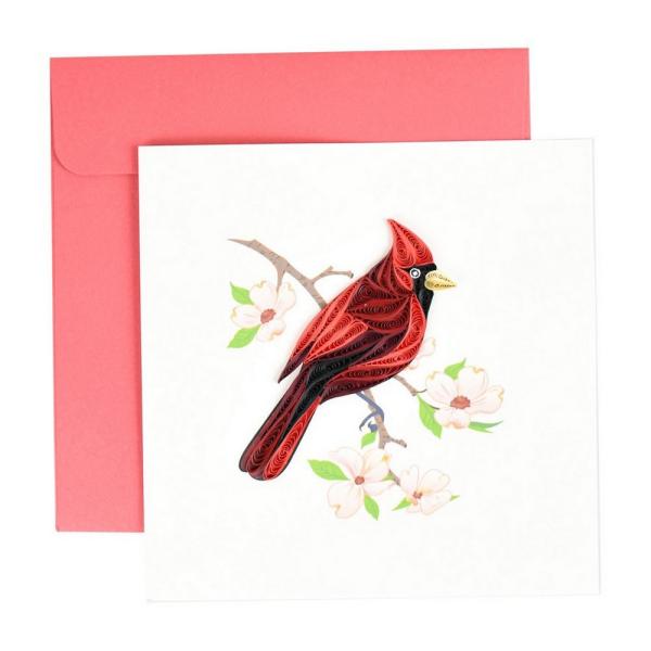 Quilled Card - Male Cardinal
