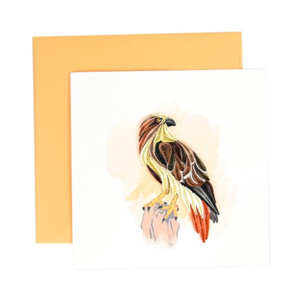 Quilled Card - Red Tail Hawk