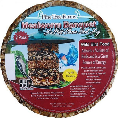 Le Petit Mealworm Classic Seed Log 9oz - 2 pack