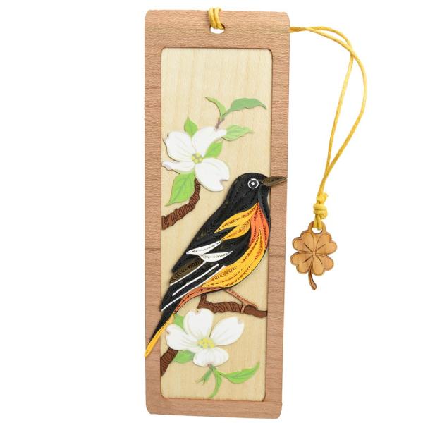 Quilled Bookmark - Oriole