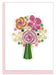 Quilled Card - Flower Bouquet Gift Enclosure
