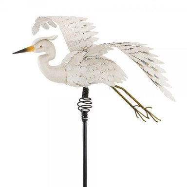 Egret Bird Bouncie Stake