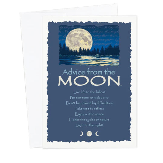 Advice for Life Greeting Card - Moon
