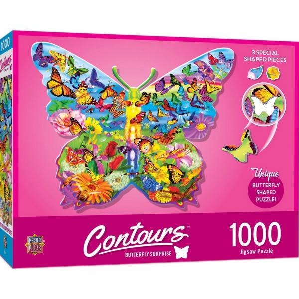 Butterfly Surprise Shaped Puzzle 1000pc
