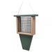 Single Suet Feeder w/ Tail Prop - Recycled Plastic Hunter/Driftwood