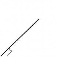 48" Step in Pole for Daz Hummingbird Moat
