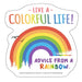 Advice for Life Typography Sticker - Rainbow