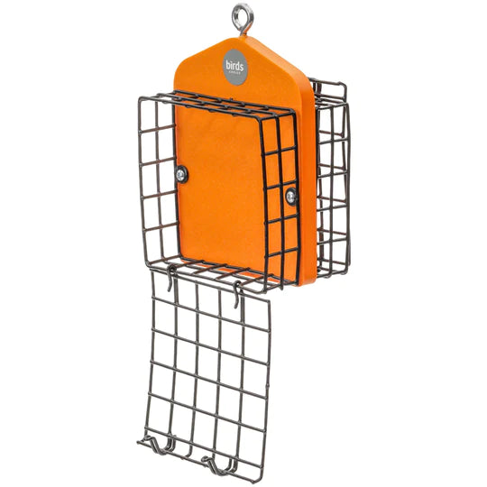 Recycled Plastic Double Suet Feeder - Orange