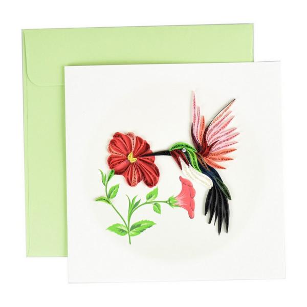 Quilled Card - Hummingbird
