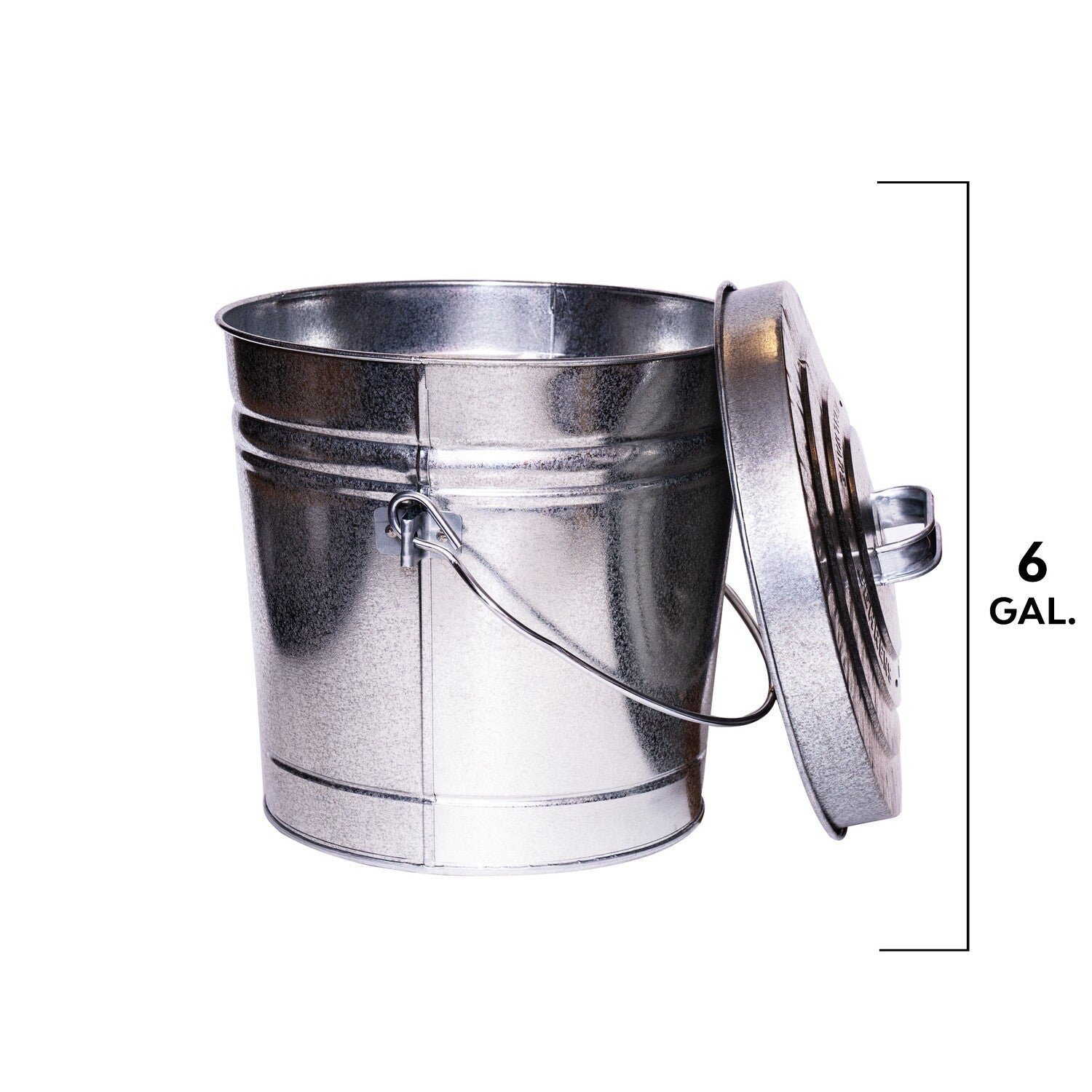 Galvanized Seed Can - 6 Gallon