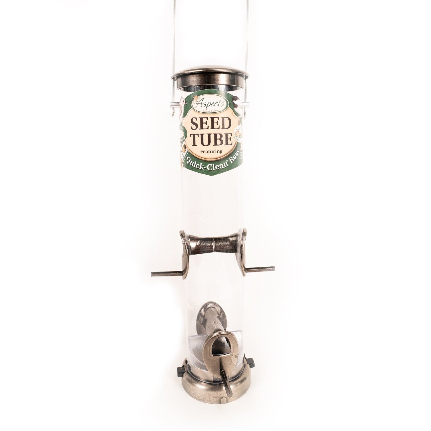 Quick Clean Nickel Seed Tube Feeder - Medium