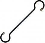 S-Hook - 12" w/ silver caps