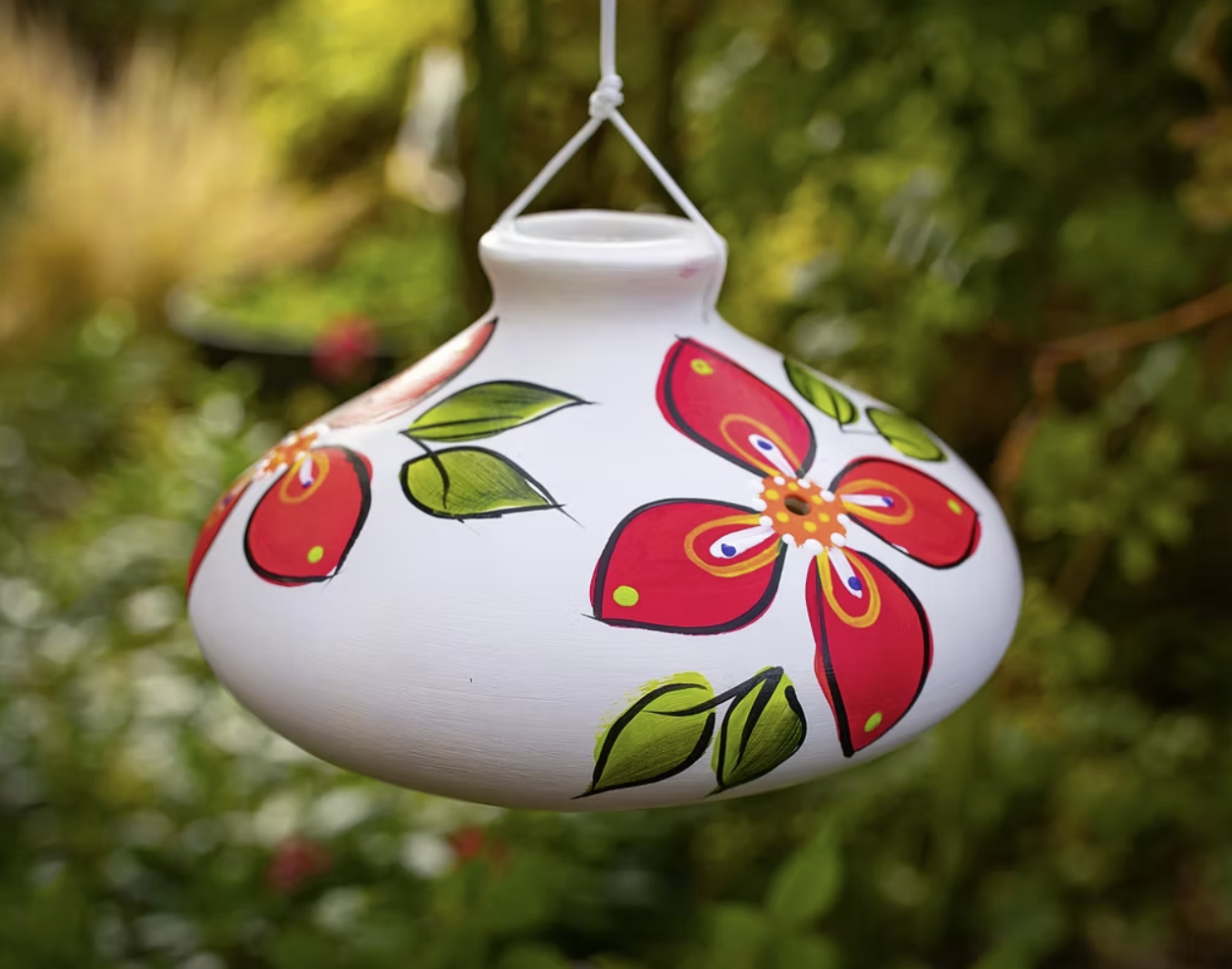 Lone Wolf Large Hummingbird Feeder - Red Flora