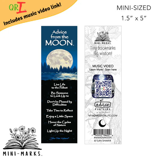 Advice for Life Mini Bookmark - The Moon