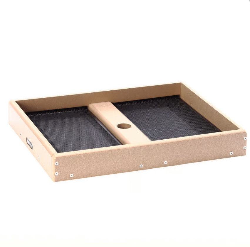 Birds Choice Seed Catcher Pole Mount Platform Feeder - Recycled Plastic Taupe