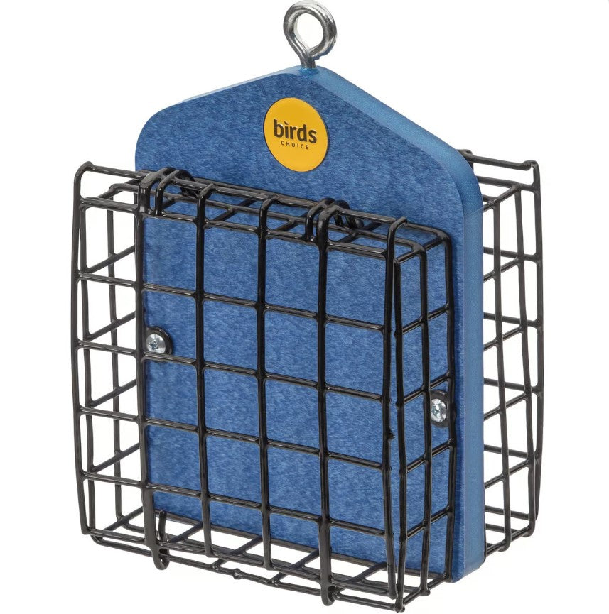 Recycled Plastic Double Suet Feeder - Deep Blue