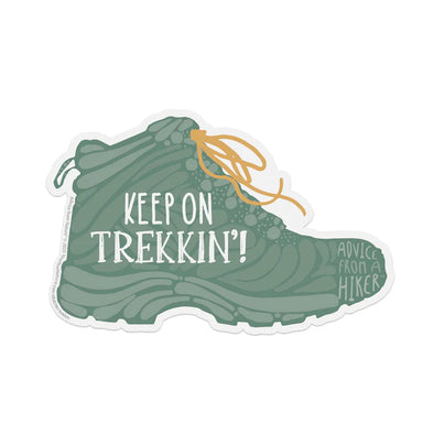 Advice for Life Die Cut Sticker - Hiker