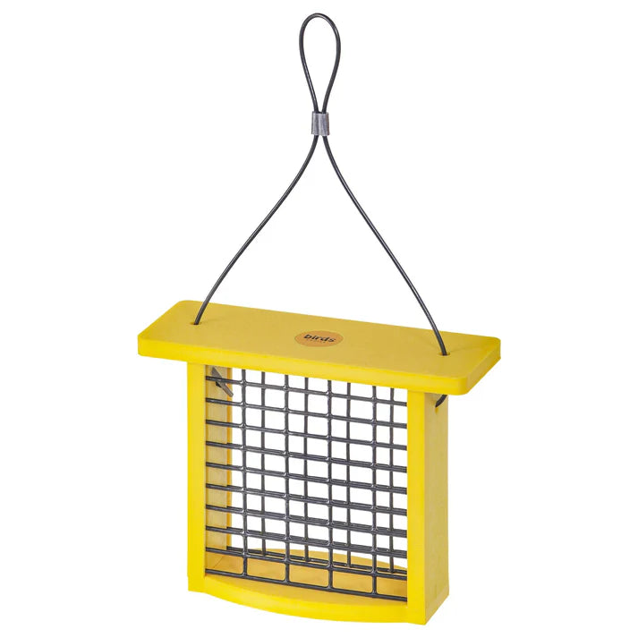 Suet Feeder - Yellow Recycled Plastic