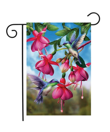 Flight of Hummingbird Garden Flag