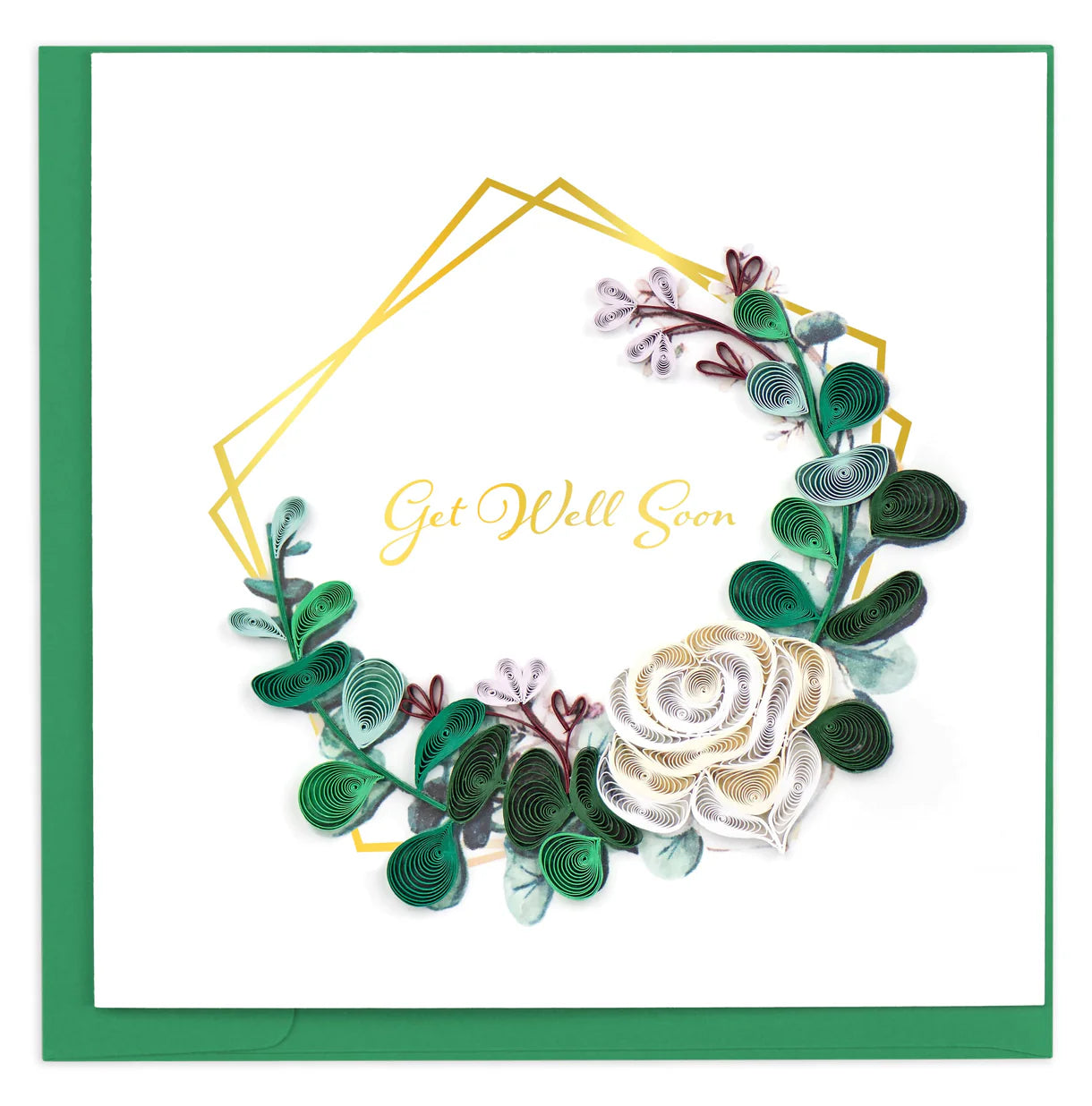 Quilled Card - Get Well Eucalyptus