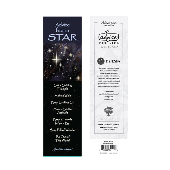Advice for Life Bookmark - Star