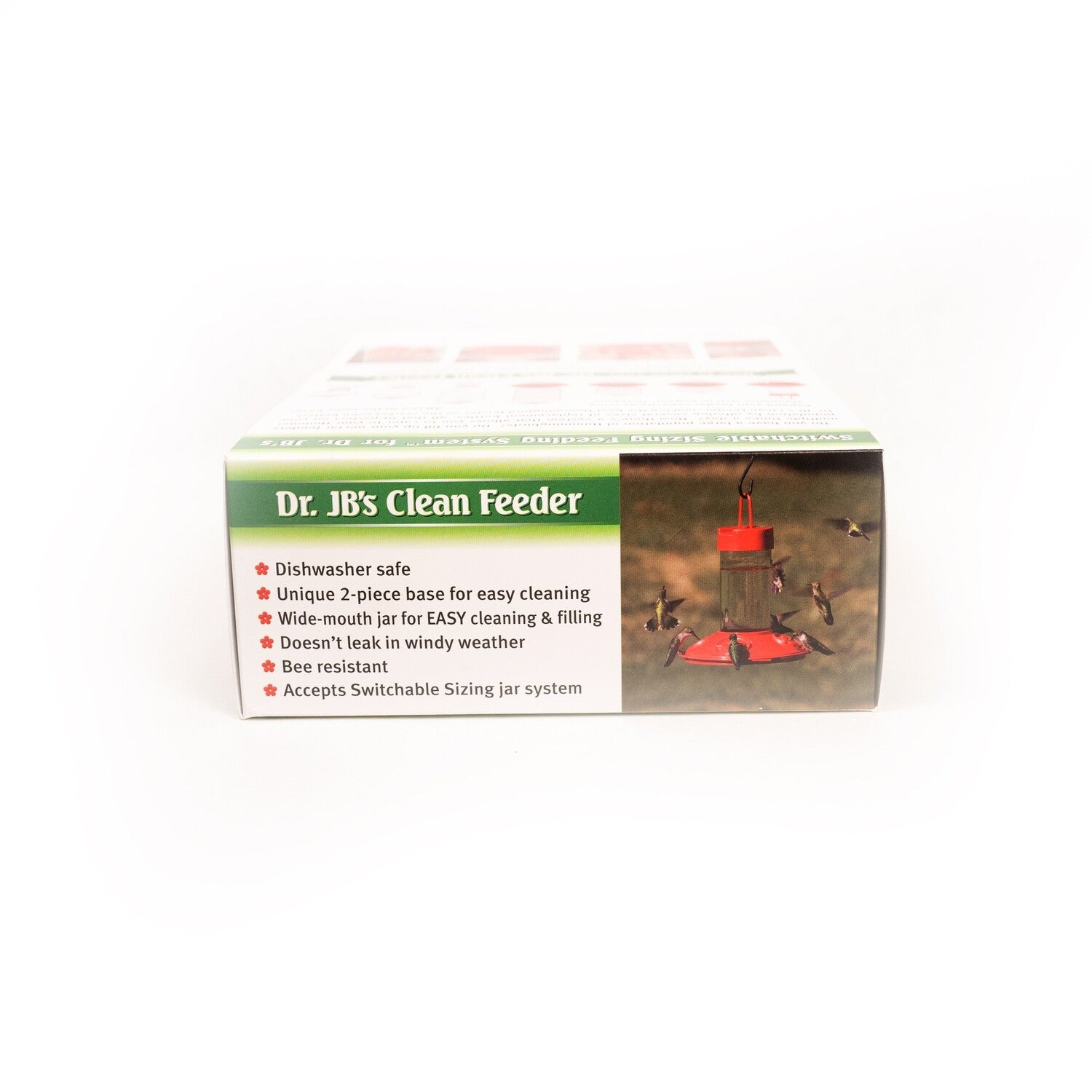 Dr JB's 16oz Hummingbird Feeder - (Red w/ Yellow Flowers)