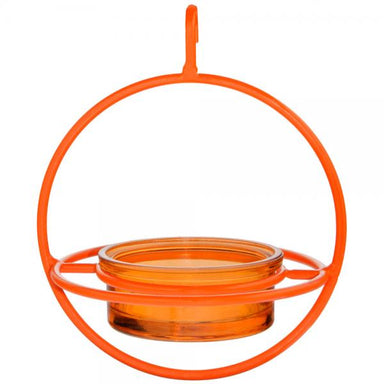 Orange Hanging Sphere Feeder w/Perch