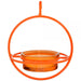 Orange Hanging Sphere Feeder w/Perch