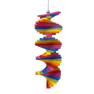 Recycled Poly Rainbow Helix Spinner - Small