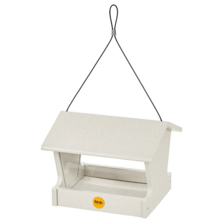 Medium Hopper Feeder - Sea Salt Recycled Plastic