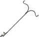 Erva Wrought Iron Clamp-On Two-Arm Deck Hanger