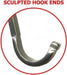 Erva 93 inch double arm shepherd's hook, step-in base detail