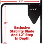 Erva 93 inch double arm shepherd's hook, arm and hook detail
