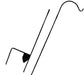 Erva 93 in Single Arm Knockdown Shepherds Hook - Wide Stability Base