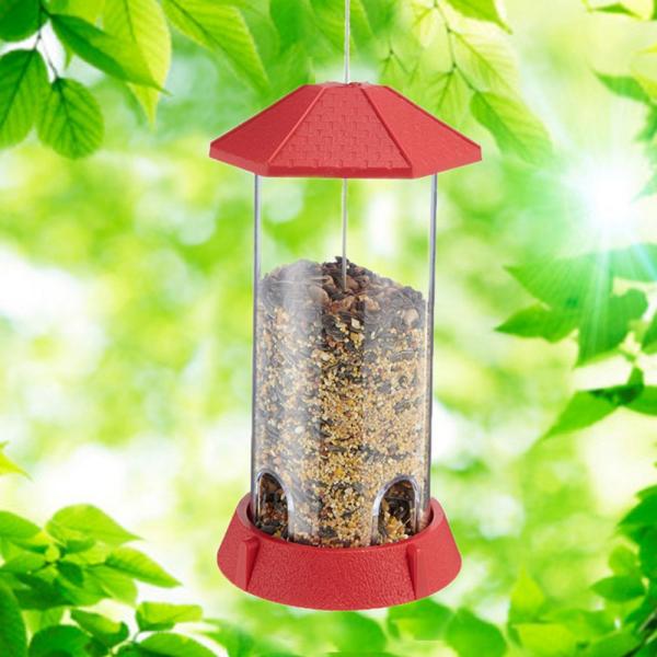 North States Village Collection - Red Gazebo Birdfeeder