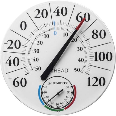 Thermometer/Hygrometer - 12.5" Dial