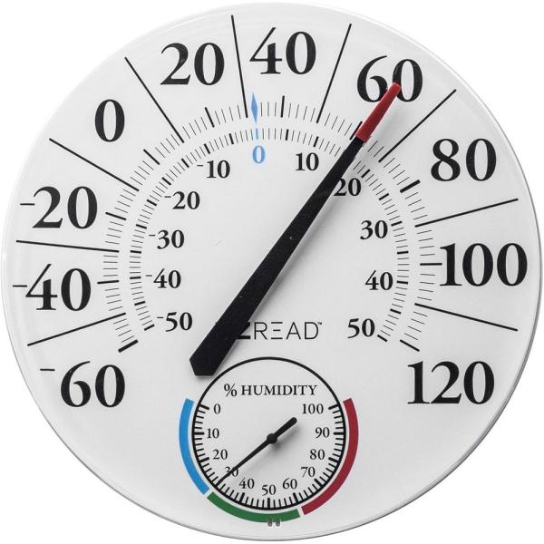 Thermometer/Hygrometer - 12.5" Dial