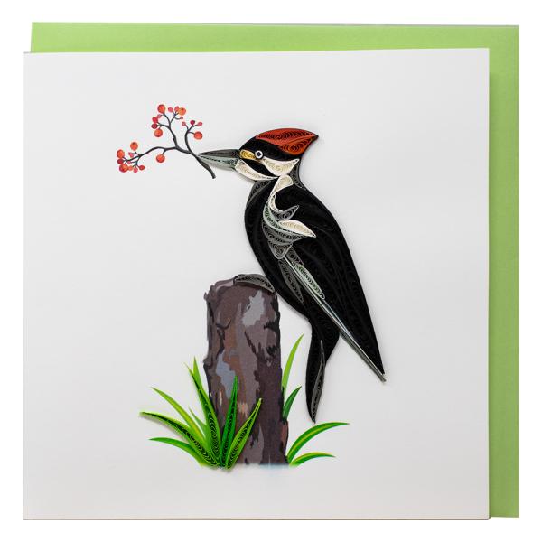 Quilled Card - Pileated Woodpecker